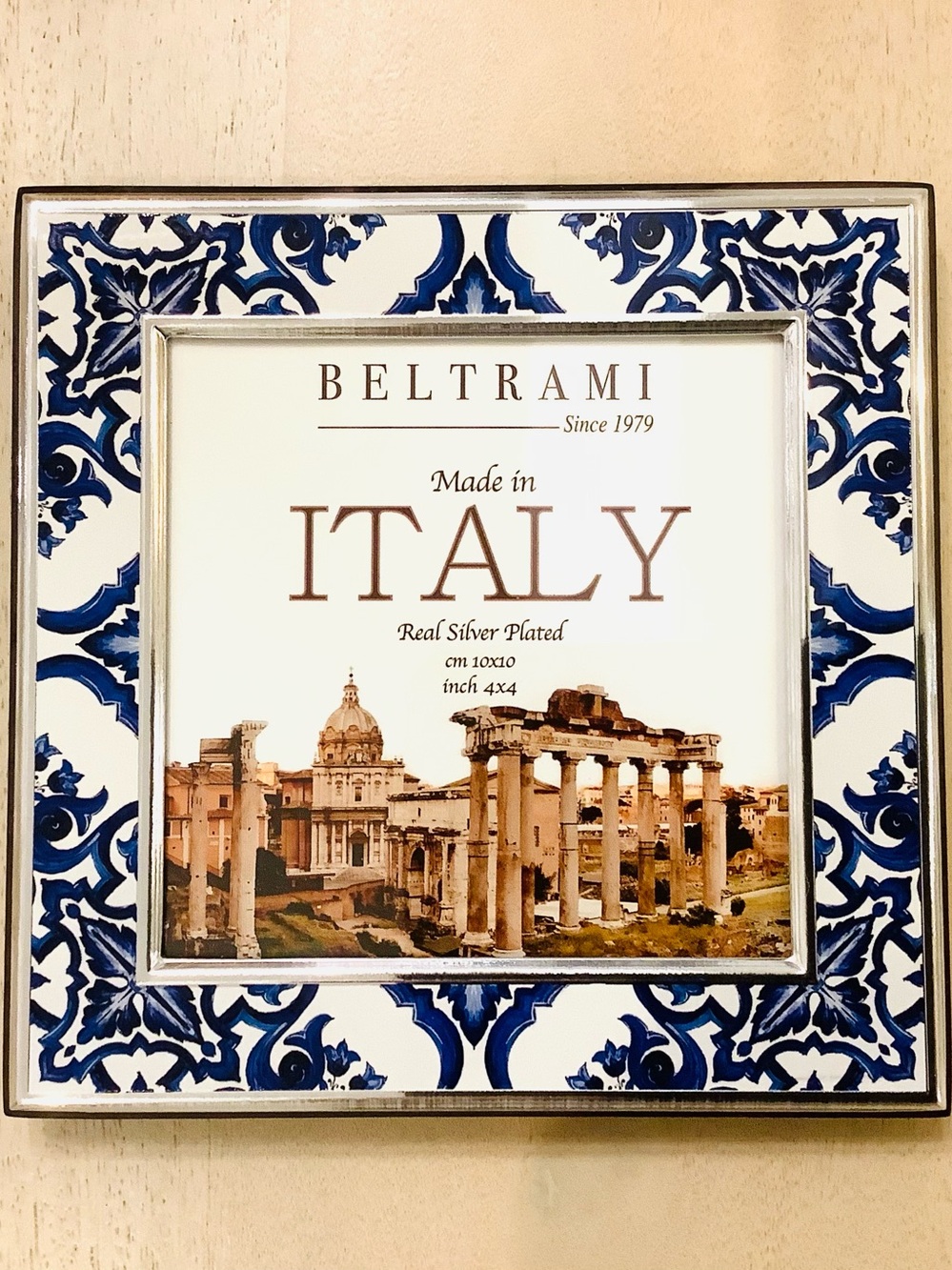 Beltrami Italian Tile Print Picture Frame